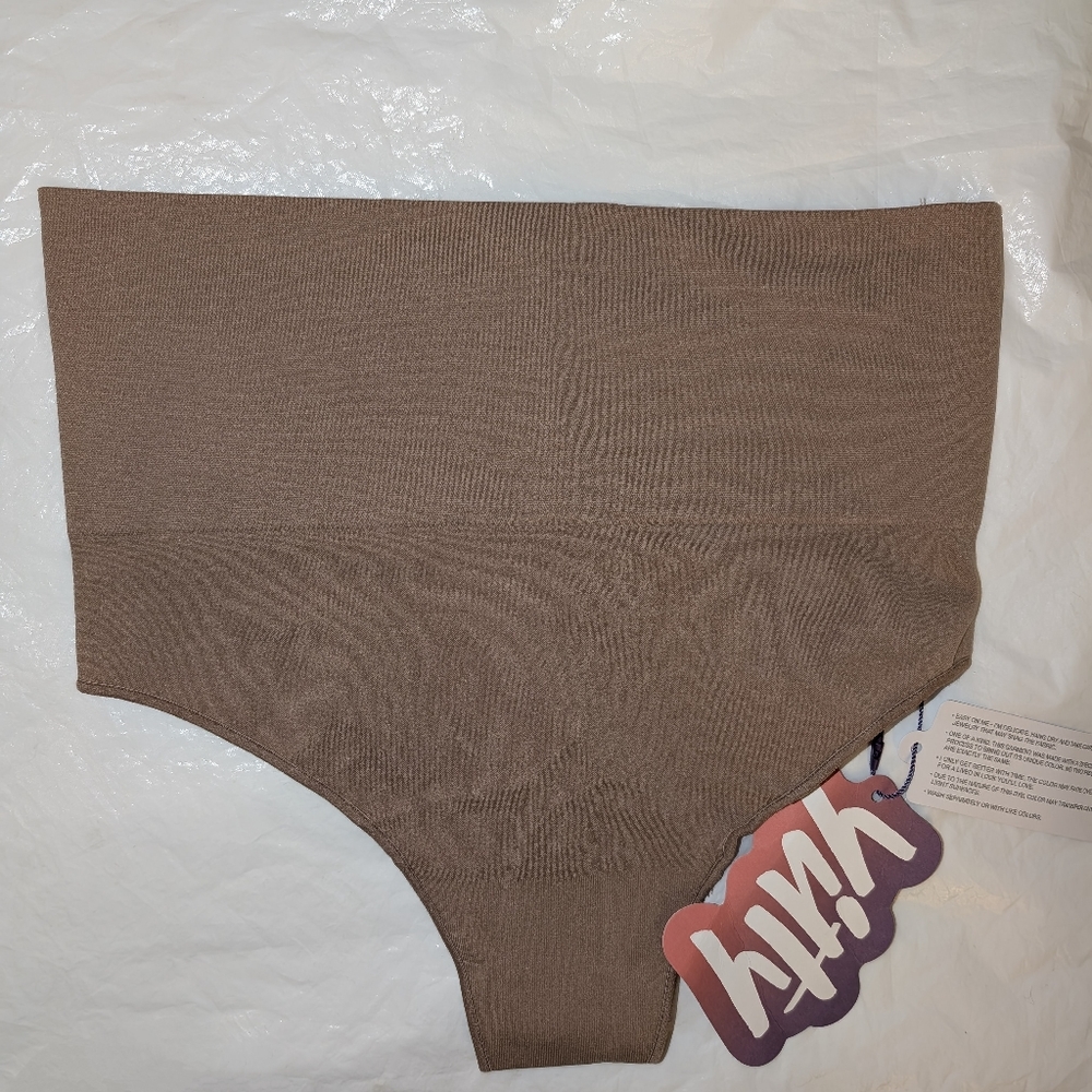 YITTY Nearly Naked Shaping High Waist Thong XL/XXL Moody B**ch Taupe New w/Tags